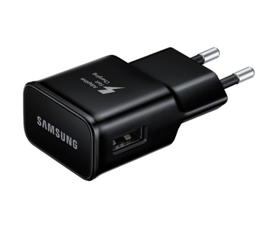 Samsung EP-TA20EBE Ātrs Adaptīvais 15W USB Lādētājs 2A + EP-DW700CBE USB-C 1m Kabelis Melns (OEM)