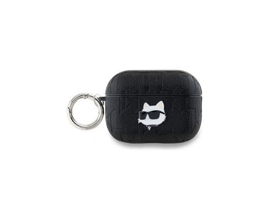 Karl Lagerfeld -  Karl Lagerfeld PU Embossed Choupette Head Case for AirPods Pro 2 Black