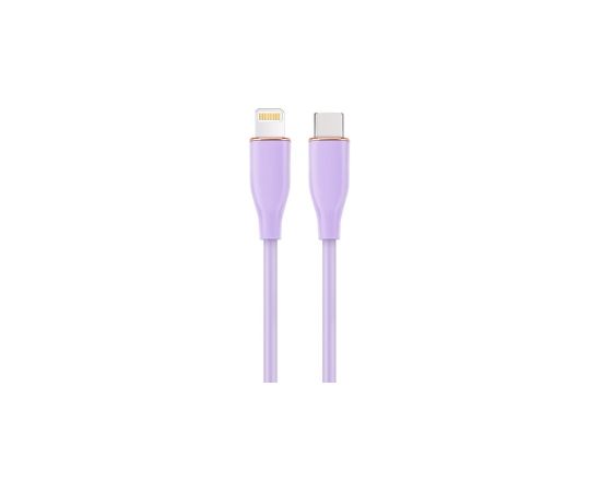 Kabelis Gembird Premium silicon 8-pin Male - USB Type-C Male 1.5m Violet