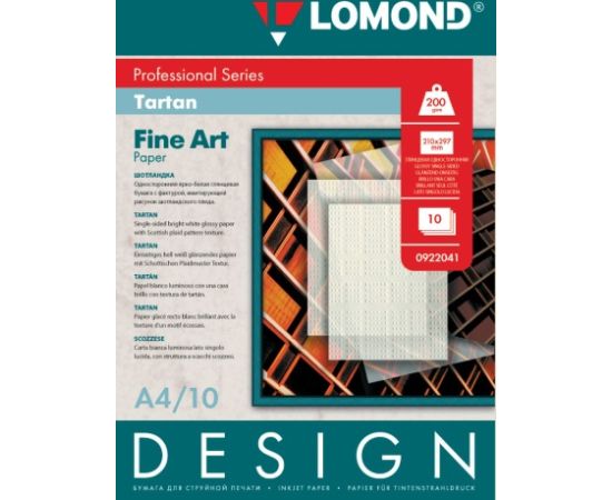 Lomond Fine Art Paper Design Tartan Glossy 200 g/m2 A4, 10 sheets