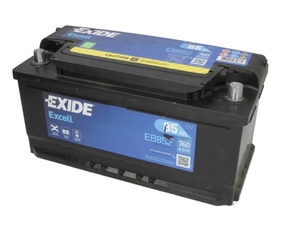 Akumulators EXIDE 85Ah/760A EXCELL (Labais+) 353x175x175 B13