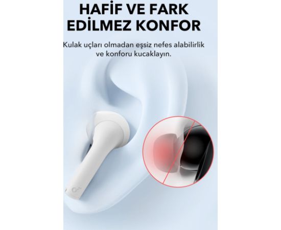 Anker Soundcore A3994G21 K20i Kulaklık Beyaz Headset True Wireless Stereo (TWS) In-ear Music USB Type-C Bluetooth White