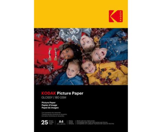 Kodak fotopaber A4 glossy 180g 25 sheets