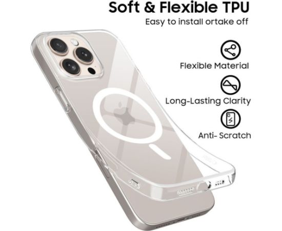 Tech-Protect case FlexAir Magsafe Apple iPhone 16 Pro Max, clear