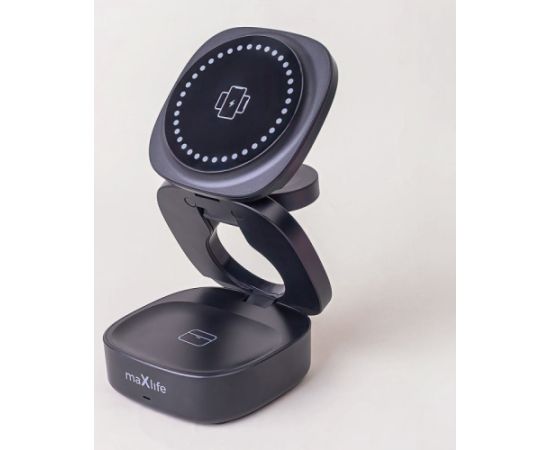 Maxlife wireless charger MXWC-06 15W 3in1, black