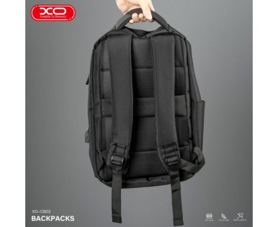 XO laptop backpack CB02 15,6", black