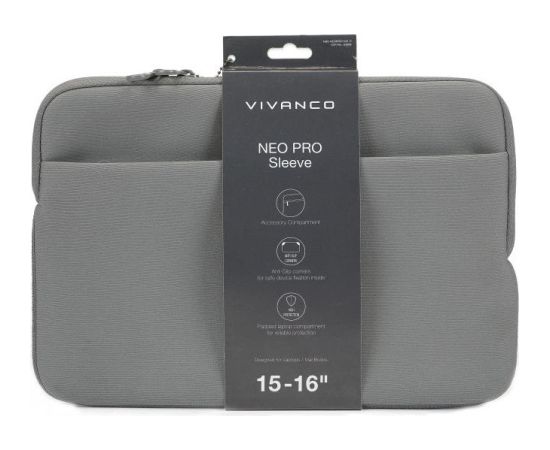 Vivanco notebook sleeve Neo Pro 15-16", grey