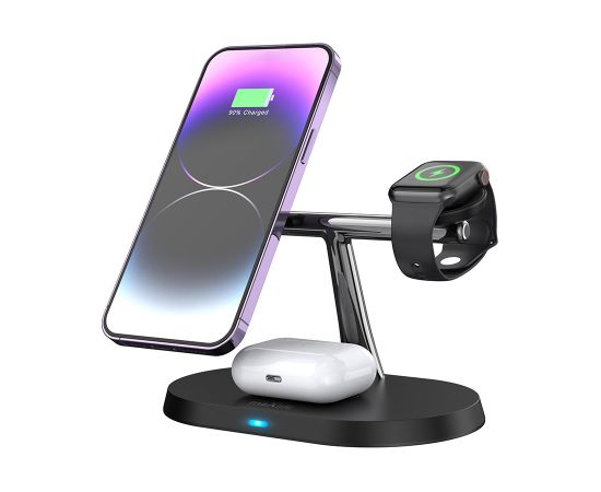 Maxlife wireless charger 3in1 15W, black (MXWC-03)