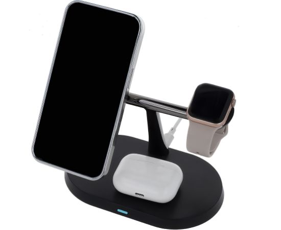 Maxlife wireless charger 3in1 15W, black (MXWC-03)