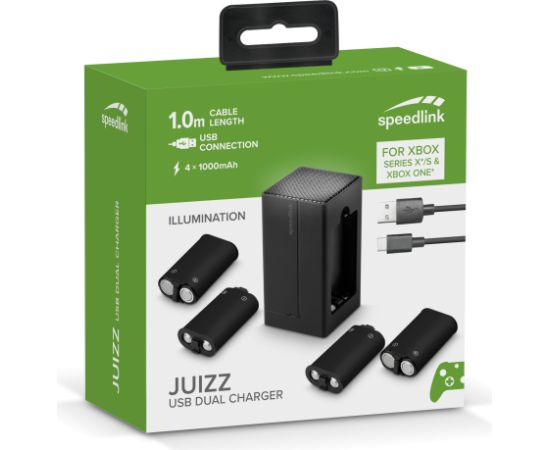 Speedlink зарядное устройство Juizz Xbox USB Dual (SL-260003-BK)