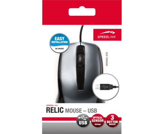 Speedlink мышка Relic, серый (SL-610007-GY)