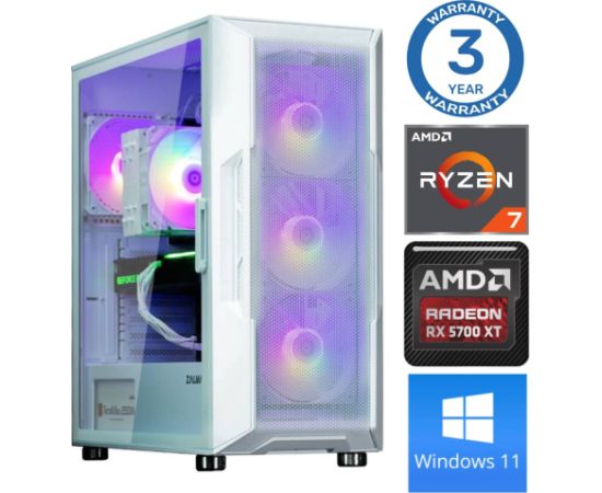 INTOP Ryzen 7 5700X 64GB 1TB SSD M.2 NVME RX5700 XT 8GB WIN11