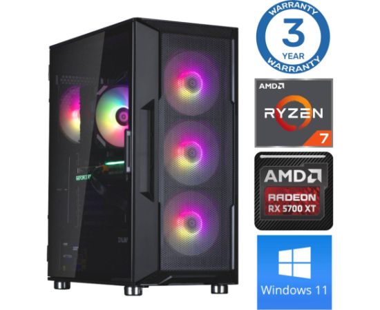 INTOP Ryzen 7 5700X 64GB 500SSD M.2 NVME RX5700 XT 8GB WIN11