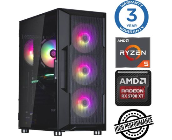 INTOP Ryzen 5 5600X 64GB 1TB SSD M.2 NVME RX5700 XT 8GB no-OS