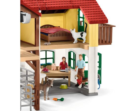 Schleich Farm World Farmhouse with stable and animals, play figure