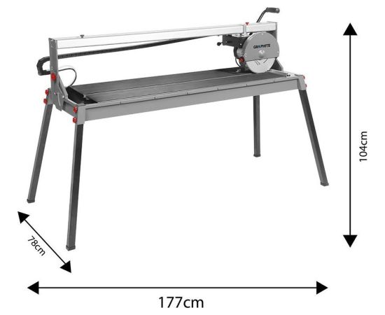 Graphite Przecinarka do glazury 1500W 250x25 (59G892)