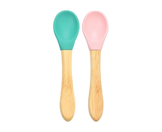 MINIKOIOI spoons 2 pcs. Green and Pink 101060001