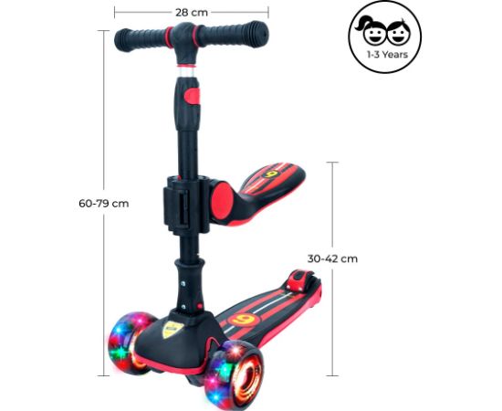 Skrejritenis Story 2 in 1 Deluxe Kids Scooter / Balance Bike