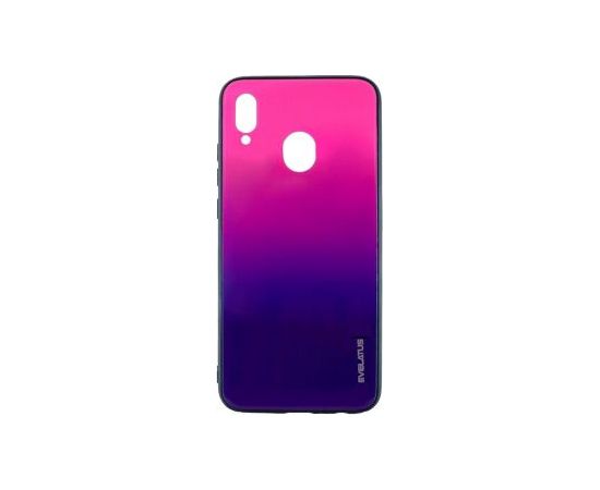 Evelatus Samsung  Galaxy A40 Water Ripple Gradient Color Anti-Explosion Tempered Glass Case Gradient Pink-Purple