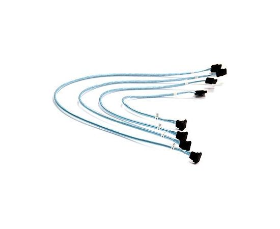 Supermicro 4 x Round SATA cable 0.56 m Black, Blue, White