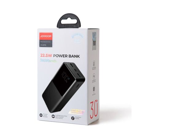 External battery Power Bank Joyroom JR-QP193 22.5W 30000mAh black