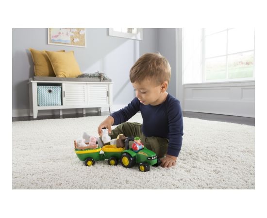 JOHN DEERE tractor playset with animals Animal Sounds Hayride, 42947/34908