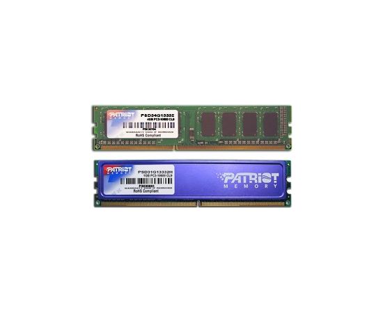 Patriot Memory PSD34G13332 memory module 4 GB DDR3 1333 MHz