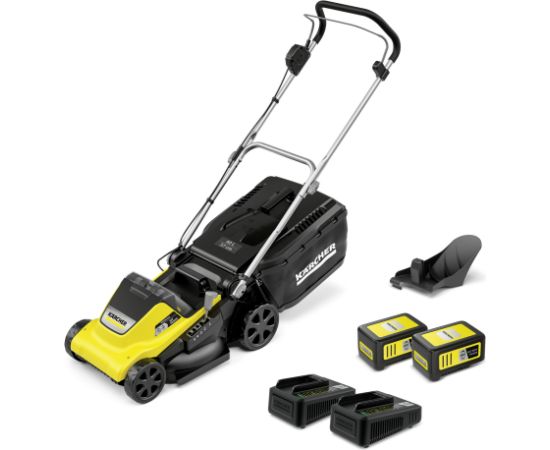 Akumulatora zāles pļāvējs Karcher LMO 4-18 Dual Battery Set; 18 V; 2x5,0 Ah akum.