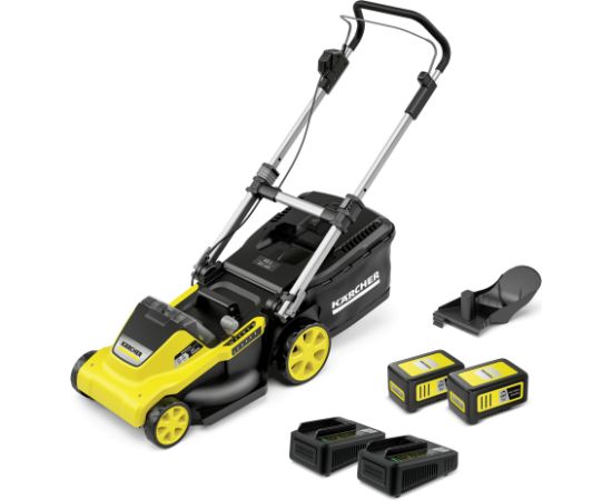 Akumulatora zāles pļāvējs Karcher LMO 5-18 Dual Battery Set; 18 V; 2x5,0 Ah akum.