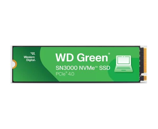 SSD WESTERN DIGITAL Green 1TB M.2 PCIe Gen4 NVMe Write speed 4200 MBytes/sec Read speed 5000 MBytes/sec 2.3mm TBW 150 TB WDS100T4G0E