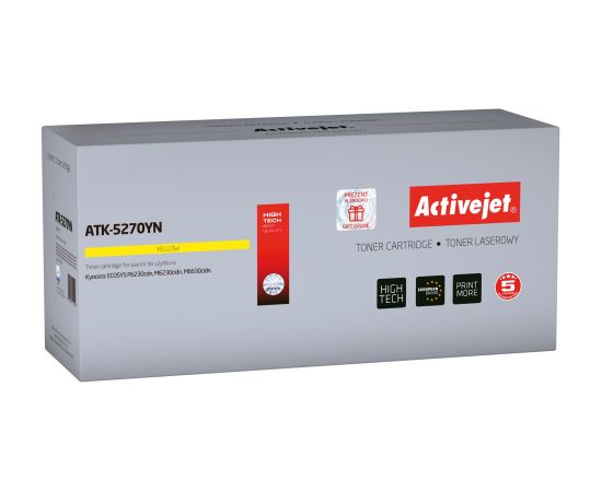 Activejet ATK-5270YN toner (replacement for Kyocera TK-5270Y; Supreme; 6000 pages; yellow)