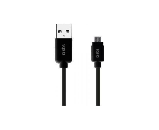 Data Cable USB 2.0 - Micro USB 1m By SBS Black