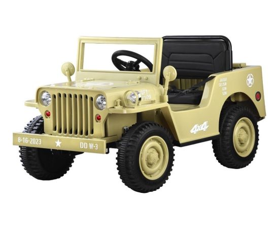 Jokomisiada Wojskowe Auto na akumulator Willys 4x4 + pilot