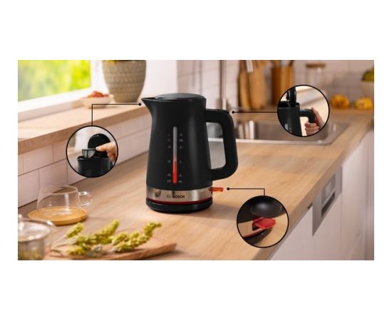 Bosch TWK4M223 electric kettle 1.7 L 2400 W Black