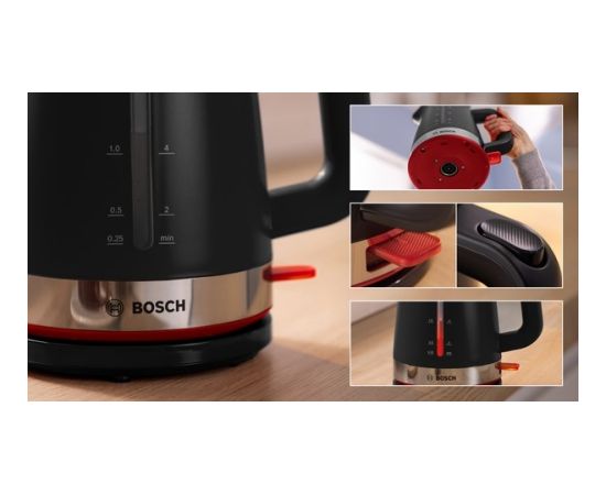 Bosch TWK4M223 electric kettle 1.7 L 2400 W Black