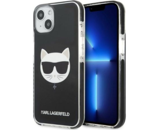 Karl Lagerfeld TPE Choupette Head Case for iPhone 13 Black