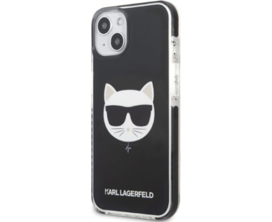 Karl Lagerfeld TPE Choupette Head Case for iPhone 13 Black