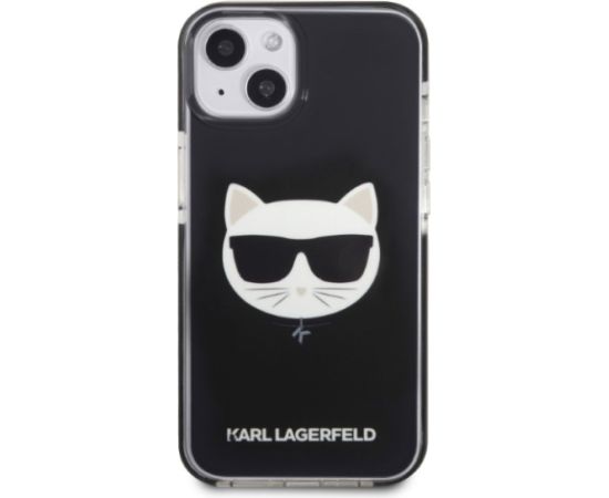 Karl Lagerfeld TPE Choupette Head Case for iPhone 13 Black