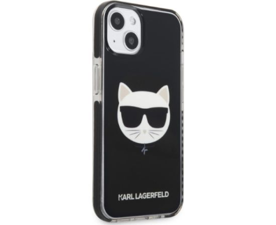 Karl Lagerfeld TPE Choupette Head Case for iPhone 13 Black