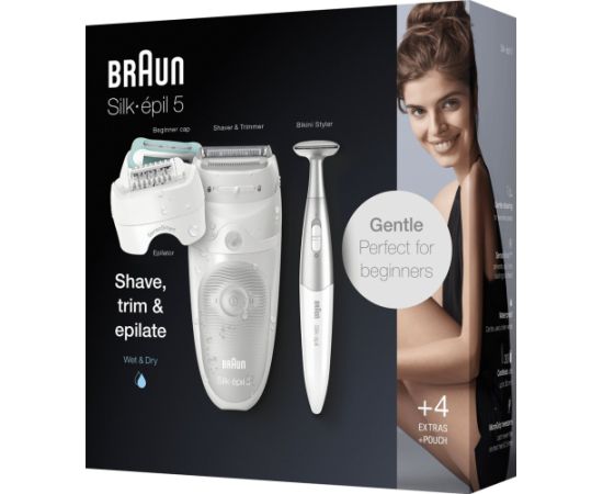 Braun Silk-épil 5 damski depilator + trymer bikini