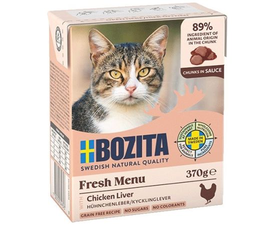 BOZITA Wątróbka drobiowa w sosie - dla kota - 370g