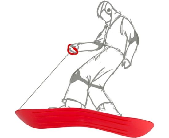 Restart Slideboard SLIDEBOARD with grip 70 x 20.5 cm red