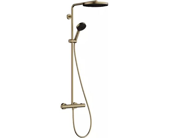 Hansgrohe dušas sistēma Pulsify 260 1 jet  ar termostatu Ecostat Fine un rokas dušu 3 jet, brushed bronz