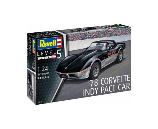 Modelis līmējams 1978  Corvette Indy Pace Car 1:24 70  gb.  Revell 10+ 07646