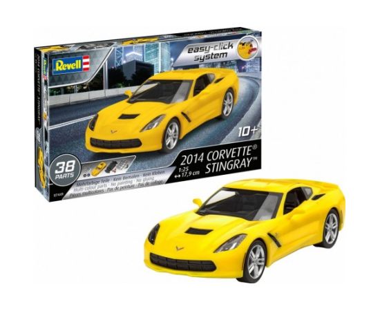 Modelis 2014 Corvette Stingray - Easy Click System 1:24 38  gb.  Revell 10+ 07449