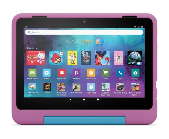 Amazon Fire HD 8 32GB Kids Pro (2024), pink/jungle cat