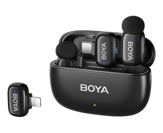 Boya wireless microphone mini-12 Lightning/USB-C, black