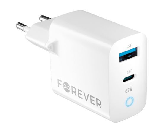 Forever TC-06 GaN Lādētājs PD / QC / 1x USB-C / 1x USB / 65W