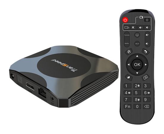 Tvix W2 G31 Mali 4K Multimedia atkaņotājs Smart TV Box 4GB + 32GB Android 11 BT 5.2 / 5G Wi-Fi Melna