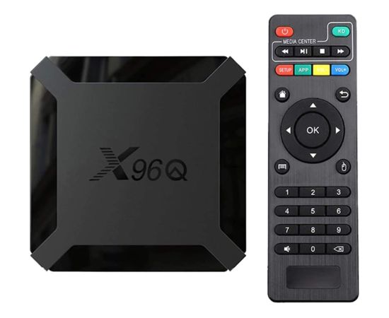 Tvix X96Q 4K Multimedia atkaņotājs Smart TV Box 2GB + 16GB Android 10 ar Bluetooth & Wi-Fi Melns